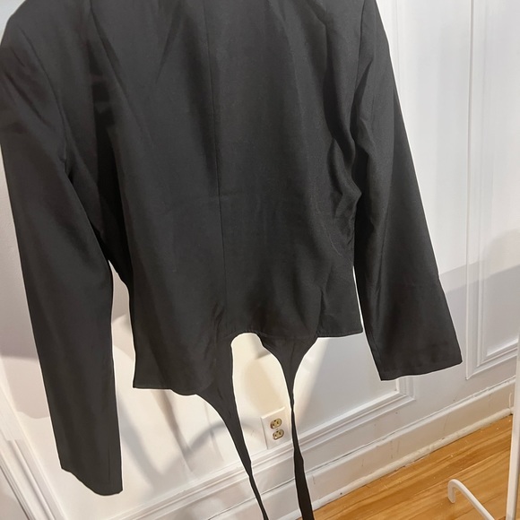 BLACK BLOUSE // PRETTY LITTLE THING // corset type // Medium 🖤 US 8 - Picture 6 of 8